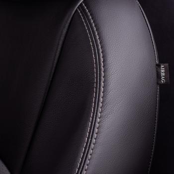 6 799 р. Комплект чехлов для сидений (РЗС 60/40 3Г Илана+Орегон) ТУРИН СТ Lord Autofashion Geely GC6 (2014-2017) (черный, вставка серая, строчка серая)  с доставкой в г. Вологда. Увеличить фотографию 6