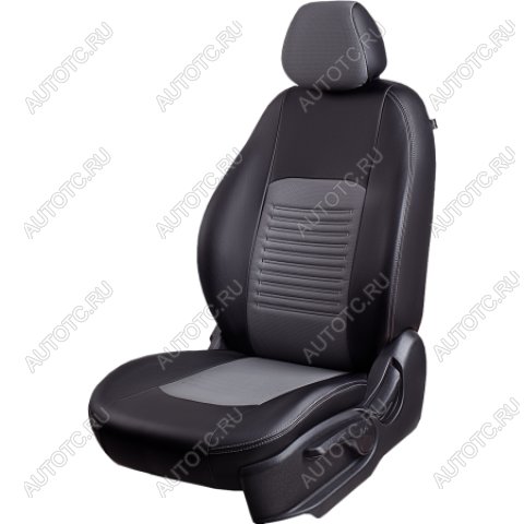6 799 р. Комплект чехлов для сидений (РЗС 60/40 3Г Илана+Орегон) ТУРИН СТ Lord Autofashion Geely GC6 (2014-2017) (черный, вставка серая, строчка серая)  с доставкой в г. Вологда