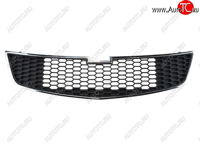 1 479 р. Решётка радиатора (нижняя, хром) BodyParts Chevrolet Cruze J300 седан рестайлинг (2012-2015) (Неокрашенная)  с доставкой в г. Вологда