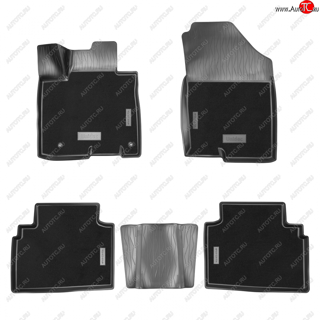 3 999 р. Коврики салонные комбинированные 3D Norplast Hyundai Tucson NX4 (2020-2022) (черный)  с доставкой в г. Вологда
