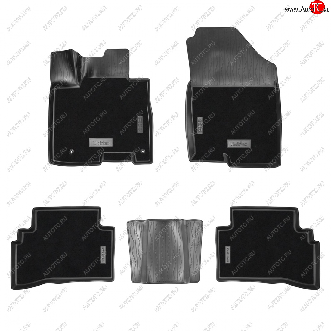3 999 р. Коврики салонные комбинированные 3D Norplast Hyundai Tucson NX4 (2020-2022) (черный)  с доставкой в г. Вологда