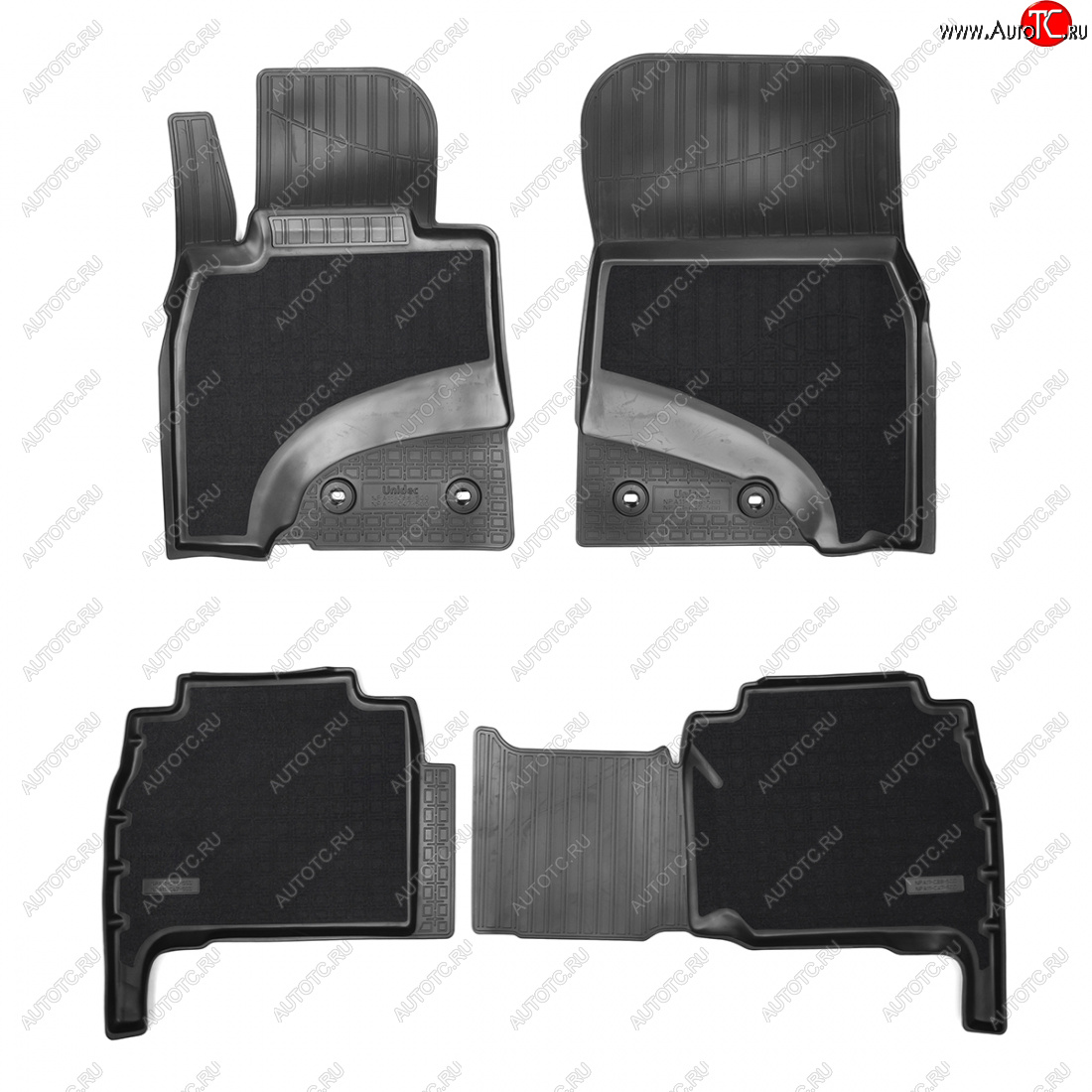 4 399 р. Коврики салонные комбинированные 3D Norplast Lexus LX570 J200 дорестайлинг (2007-2012) (черный)  с доставкой в г. Вологда