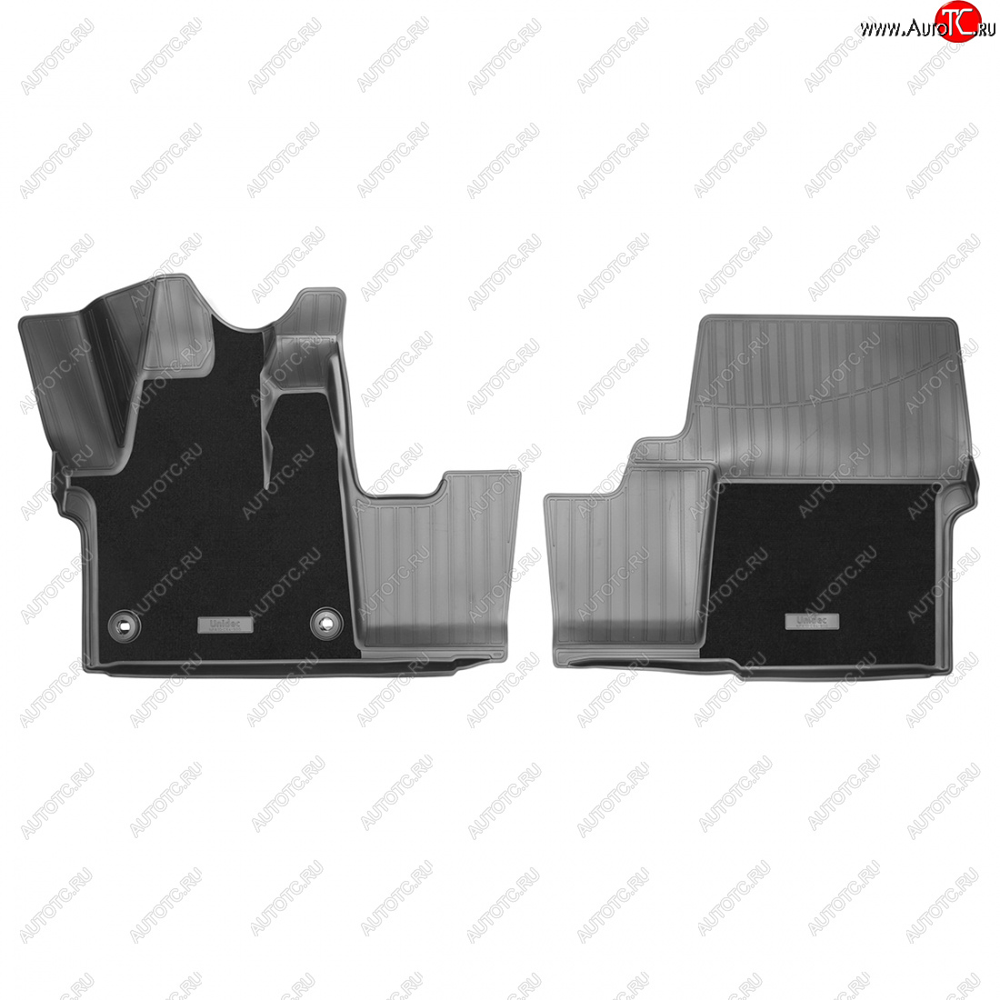 2 999 р. Коврики салонные комбинированные 3D (передняя пара) Norplast Opel Zafira Life С (2019-2025) (черный)  с доставкой в г. Вологда