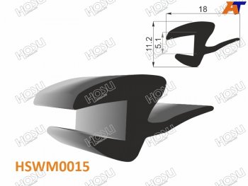 218 р. Молдинг универсальный (тип HYUNDAIKIA) - бухта 30 м.(цена за 1метр) HOSU HSWM0015  с доставкой в г. Вологда. Увеличить фотографию 4