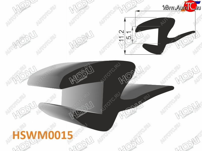 218 р. Молдинг универсальный (тип HYUNDAIKIA) - бухта 30 м.(цена за 1метр) HOSU HSWM0015  с доставкой в г. Вологда