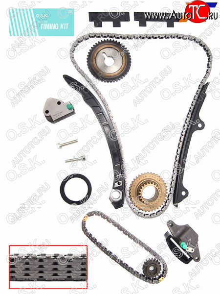 23 999 р. Комплект для замены цепи ГРМ NISSAN QR20DEQR25DE 07-12 OSK N147K  с доставкой в г. Вологда