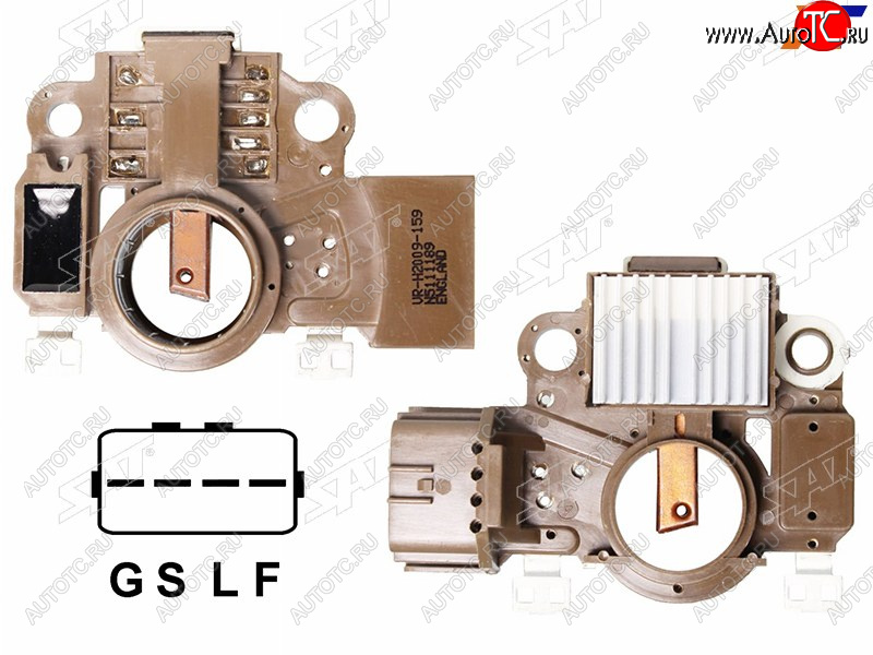 1 099 р. Реле-регулятор напряжения генератора MMC OUTLANDER CW#WASX GA0#LANCER XPAGERO V80906G726G75 SAT ST-1800A087  с доставкой в г. Вологда
