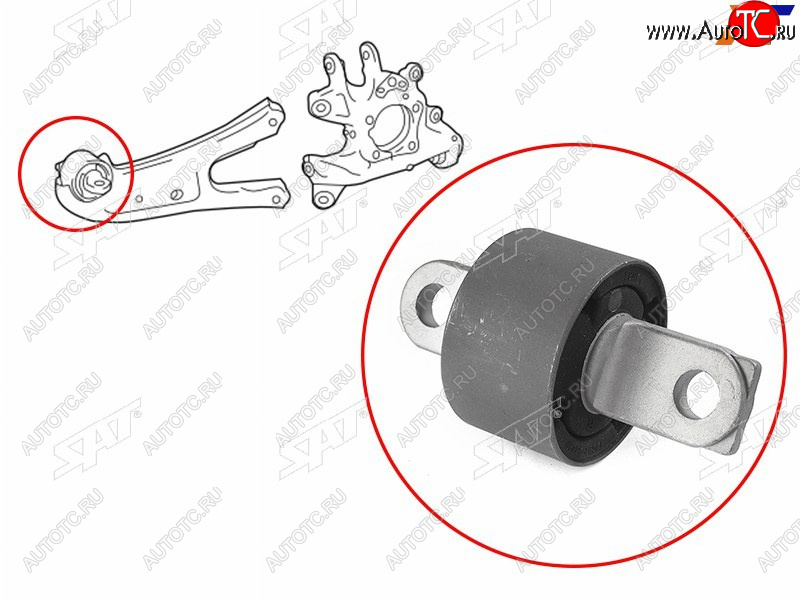 1 789 р. Сайлентблок заднего продольного рычага передний LEXUS RX350 270  450H SAT ST-48725-48071  с доставкой в г. Вологда