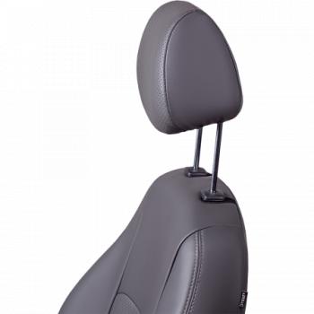 8 549 р. Комплект чехлов для сидений (ЦЗС Илана и Орегон) ТУРИН СТ Lord Autofashion Daewoo Matiz M150 рестайлинг (2000-2016) (черный, вставка серая, строчка серая)  с доставкой в г. Вологда. Увеличить фотографию 2