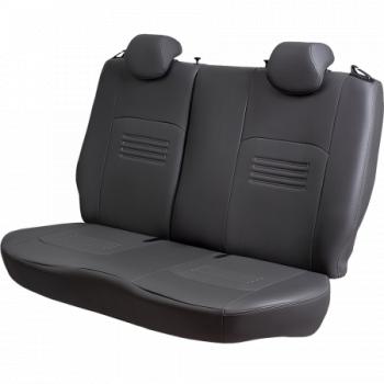8 549 р. Комплект чехлов для сидений (ЦЗС Илана и Орегон) ТУРИН СТ Lord Autofashion Daewoo Matiz M150 рестайлинг (2000-2016) (черный, вставка серая, строчка серая)  с доставкой в г. Вологда. Увеличить фотографию 6