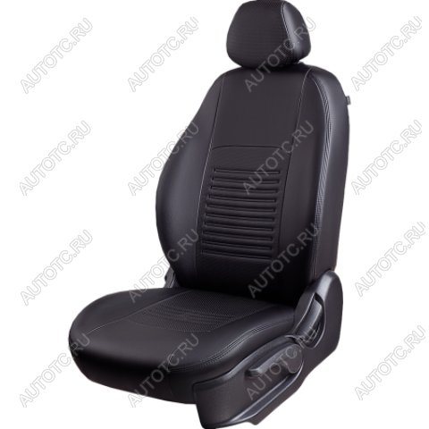 3 899 р. Комплект чехлов для сидений (1+2 места Илана+Орегон) ТУРИН СТ Lord Autofashion CITROEN Jumper 290 рестайлинг (2014-2022) (черный, вставка черная, строчка черная)  с доставкой в г. Вологда