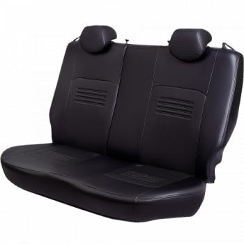 3 899 р. Комплект чехлов для сидений (1+2 места Илана+Орегон) ТУРИН СТ Lord Autofashion CITROEN Jumper 290 рестайлинг (2014-2022) (черный, вставка черная, строчка черная)  с доставкой в г. Вологда. Увеличить фотографию 4