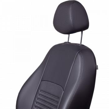 3 899 р. Комплект чехлов для сидений (1+2 места Илана+Орегон) ТУРИН СТ Lord Autofashion CITROEN Jumper 290 рестайлинг (2014-2022) (черный, вставка черная, строчка черная)  с доставкой в г. Вологда. Увеличить фотографию 5