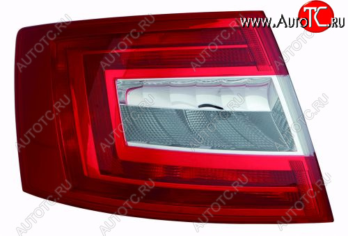 5 549 р. Левый фонарь DEPO  Skoda Octavia  A7 (2012-2017) дорестайлинг лифтбэк  с доставкой в г. Вологда