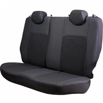 5 799 р. Комплект чехлов для сидений (РЗС 60/40 2Г Жаккард) Дублин Lord Autofashion Hyundai Solaris RBr седан рестайлинг (2014-2017) (серый, вставка Сеул серая)  с доставкой в г. Вологда. Увеличить фотографию 6