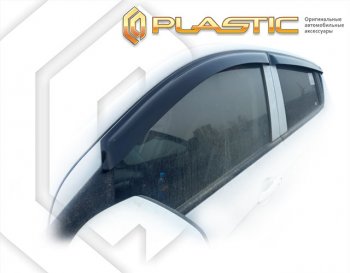 Дефлектора окон CA-Plastic Chevrolet Spark  M300 (2016-2022) 1-ый рестайлинг, 2-ой рестайлинг (classic полупрозрачный)