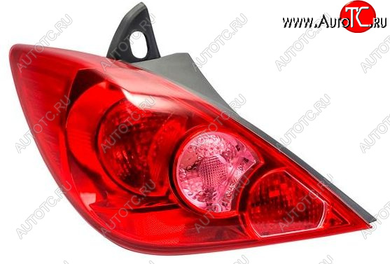 5 849 р. Левый фонарь DEPO  Nissan Tiida  1 хэтчбек (2007-2010) C11 дорестайлинг  с доставкой в г. Вологда