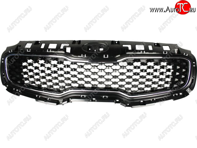 4 199 р. Решетка радиатора (пр-во Китай) BODYPARTS  KIA Sportage  4 QL (2016-2018) дорестайлинг (молдинг хром)  с доставкой в г. Вологда