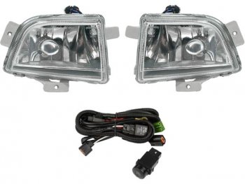 Комплект противотуманных фар (с кнопкой и проводкой) BodyParts Chevrolet Aveo  T200 (2002-2008) хэтчбек 5 дв, седан