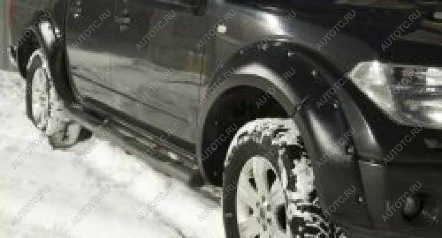 5 399 р. Расширители колесных арок (передний правый) Русская Артель Nissan Navara 2 D40 рестайлинг (2010-2016) (глянец под покраску)  с доставкой в г. Вологда