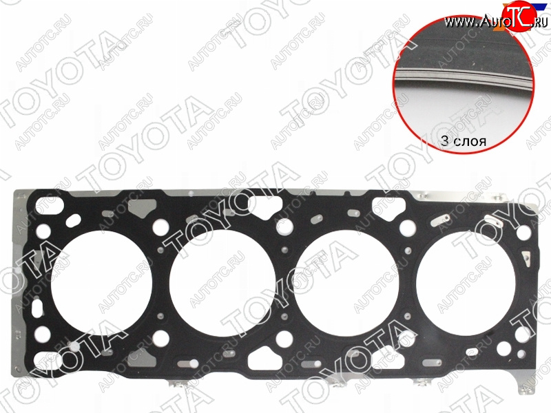4 949 р. Прокладка ГБЦ TOYOTA HiluxFortuner 1-2GDFTV 15- TOYOTA 11115-0E020-C0  с доставкой в г. Вологда