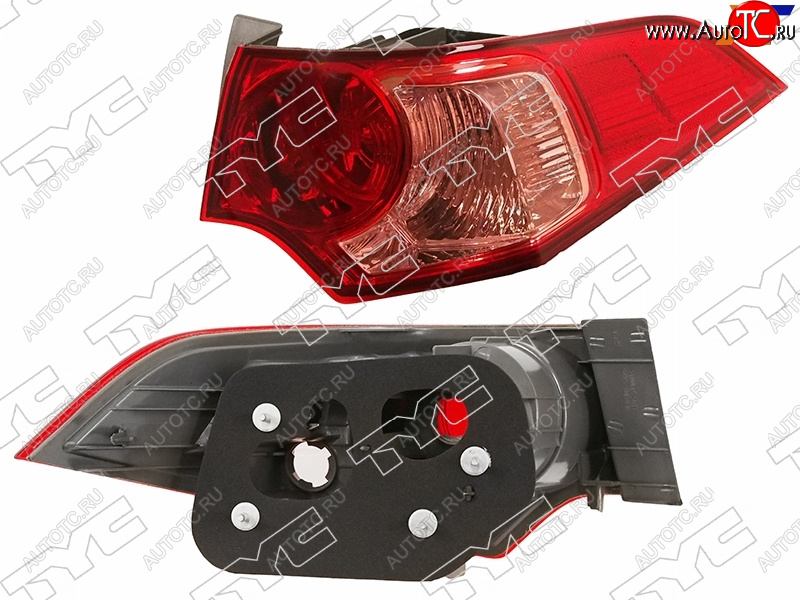 7 599 р. Фонарь задний правый (внешний) TYC  Honda Accord  8 CU (2011-2013) седан рестайлинг (розовый)  с доставкой в г. Вологда