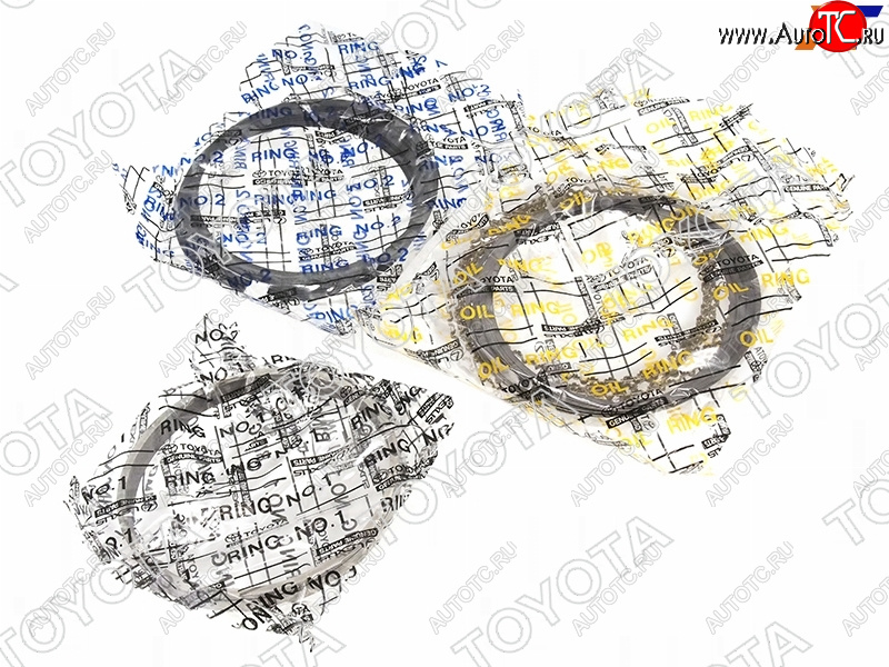 36 649 р. Кольца поршневые (ремонтные) TOYOTA LAND CRUISER 200 07- 2UZ (+0,5) TOYOTA 13013-50162  с доставкой в г. Вологда