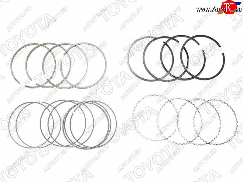 12 849 р. Кольца поршневые TOYOTA COROLLA,RAV4 1ZZFE 00- TOYOTA 13011-22150  с доставкой в г. Вологда