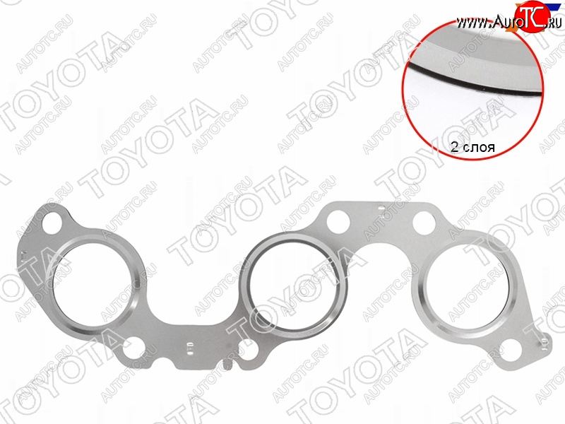 999 р. Прокладка выпускного коллектора TOYOTA HARRIER,KLUGER 1,3MZFE 03- TOYOTA 17173-20030  с доставкой в г. Вологда
