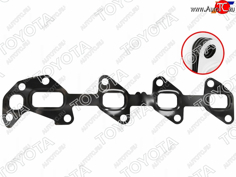 3 499 р. Прокладка выпускного коллектора 1VDFTV RH LAND CRUISER J7#J20#LEXUS LX450D 15- TOYOTA 17173-51020  с доставкой в г. Вологда