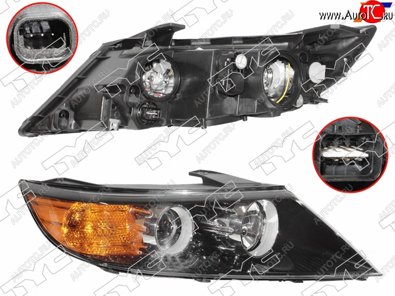 16 549 р. Фара правая (галоген, с корректором) TYC  KIA Sorento  XM (2009-2012) дорестайлинг  с доставкой в г. Вологда