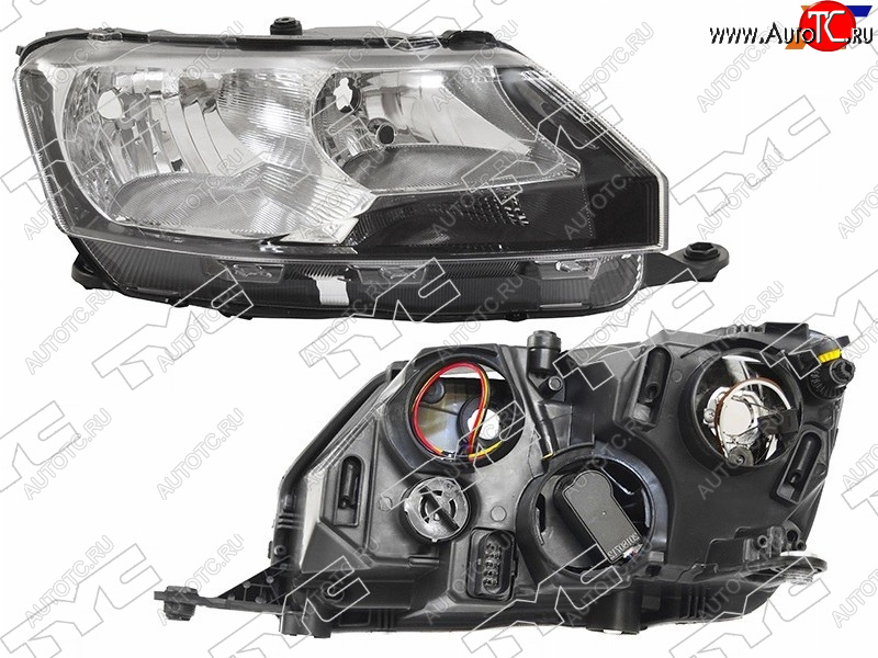 12 699 р. Фара правая TYC  Skoda Rapid ( NH3,  NH1) (2012-2020) дорестайлинг лифтбэк, хэтчбэк дорестайлинг, хэтчбэк рестайлинг, рестайлинг лифтбэк  с доставкой в г. Вологда