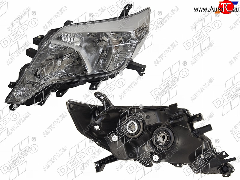 9 999 р. Фара TOYOTA LAND CRUISER PRADO 150 13-17 LH галоген, под корректор (Евросвет)                        DEPO 212-11Y2L-LD-EM  с доставкой в г. Вологда