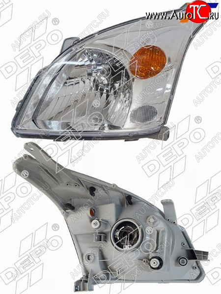 12 849 р. Фара Toyota Land Cruiser Prado (J120) 02-09 (Слева Галоген под электрокорректор) DEPO 212-11D7L-LD-EM  с доставкой в г. Вологда
