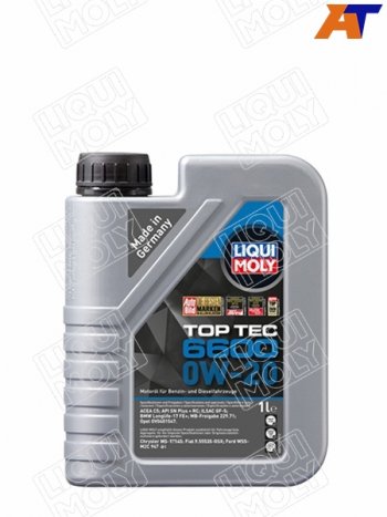Масло моторное LIQUI MOLY Top Tec 6600 0W-20 SPC5C6 GF-6A 1л LIQUI MOLY 21410