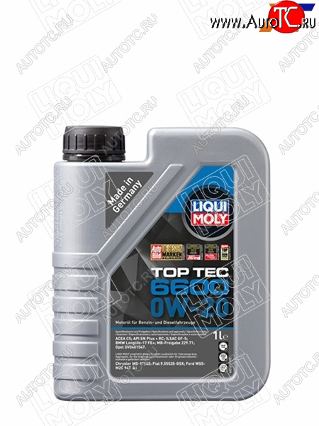 2 349 р. Масло моторное LIQUI MOLY Top Tec 6600 0W-20 SPC5C6 GF-6A 1л LIQUI MOLY 21410  с доставкой в г. Вологда