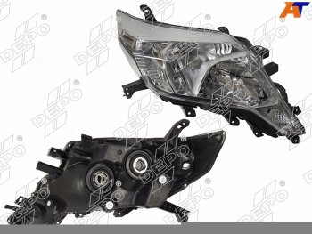 9 199 р. Фара TOYOTA LAND CRUISER PRADO 150 13-17 RH галоген, под корректор (Евросвет)                        DEPO 212-11Y2R-LD-EM  с доставкой в г. Вологда. Увеличить фотографию 1