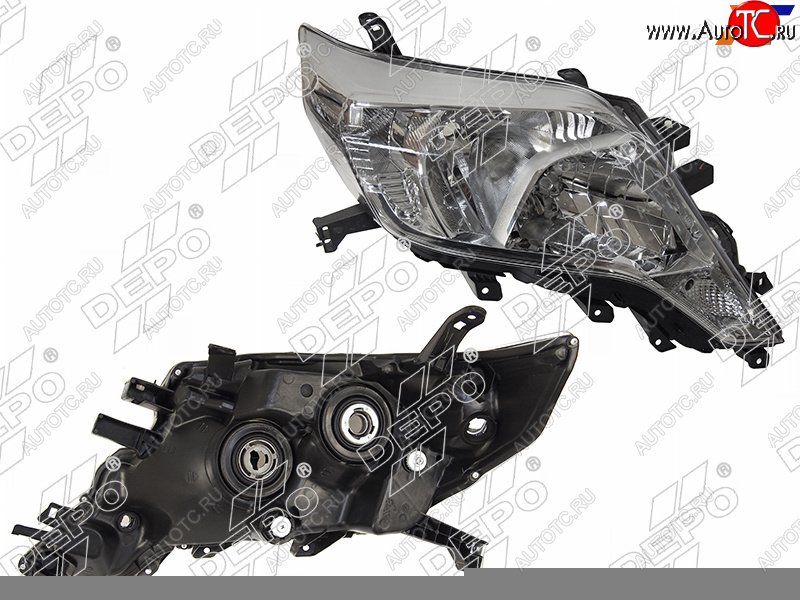 9 199 р. Фара TOYOTA LAND CRUISER PRADO 150 13-17 RH галоген, под корректор (Евросвет)                        DEPO 212-11Y2R-LD-EM  с доставкой в г. Вологда