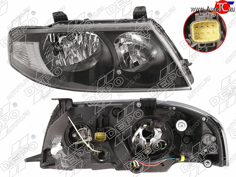 8 649 р. Фара Nissan Almera Classic 06-12 (Справа) DEPO 215-11B7R-LEMN2  с доставкой в г. Вологда