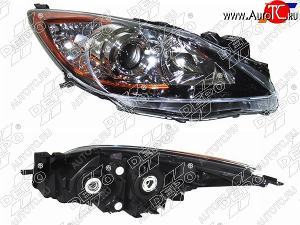13 599 р. Фара MAZDA 3AXELLA 08-13 RH (Евросвет) DEPO 216-1158R-LDEM2  с доставкой в г. Вологда