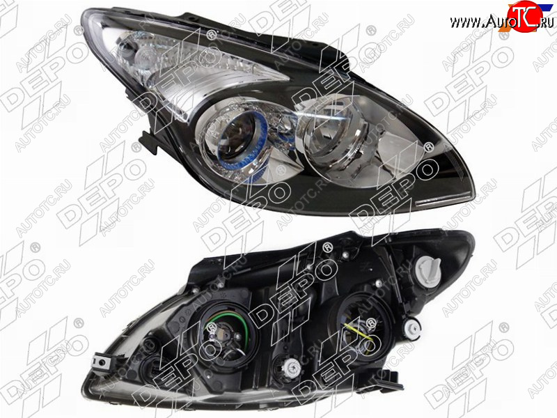 11 549 р. Фара Hyundai i30 07-12 (Спереди Справа) DEPO 221-1154R-LDEM2  с доставкой в г. Вологда