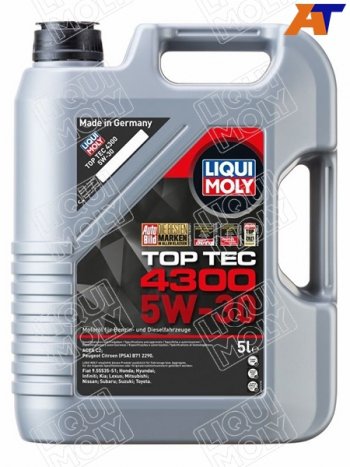 Масло моторное LIQUI MOLY Top Tec 4300 5W-30 C2 5л LIQUI MOLY 2324