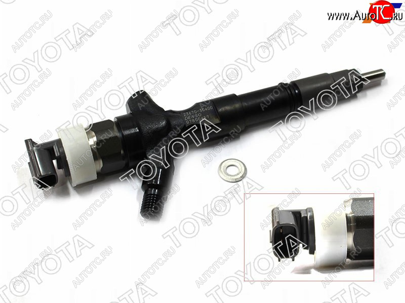 46 999 р. Форсунка топливная дизель Toyota Hilux Pick Up 04-15  Land Cruiser Prado (J150) 09-24  Fortuner 04 TOYOTA 23670-39365  с доставкой в г. Вологда