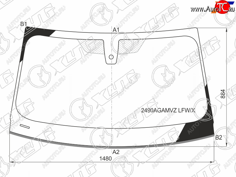 7 699 р. Стекло лобовое (Датчик дождя Молдинг 4D SED) XYG  BMW 3 серия  G20 (2018-2022) седан  с доставкой в г. Вологда