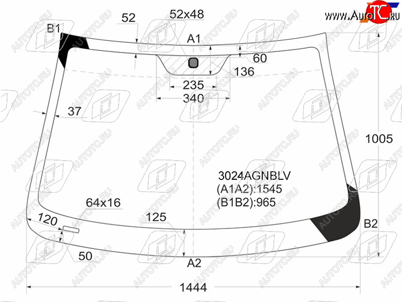7 349 р. Стекло лобовое Chevrolet Captiva 06-15  Opel Antara 06-15  Daewoo Winstorm 06-10  Saturn Vue 07-1 FUYAO 3024AGNBLV  с доставкой в г. Вологда