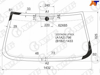 Стекло лобовое Fiat Tempra 90-98  Tipo 88-95                                                        XYG 3337AGN LFW/X