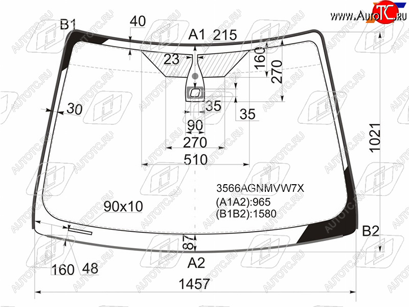 8 499 р. Стекло лобовое (Датчик дождя Молдинг) Ford Focus 04-11  Focus RS 09-11  Focus ST 05-10 FUYAO 3566AGNMVW7X  с доставкой в г. Вологда