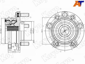 13 549 р. Ступичный узел перед MAZDA 36CX-5 11-                                                              KOYO 3DACF045D9R  с доставкой в г. Вологда. Увеличить фотографию 1