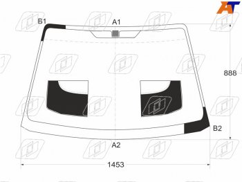 Стекло лобовое Kia Sephia 98-04  Shuma 97-04  Spectra 00-11 FUYAO 4409AGNBL6Z