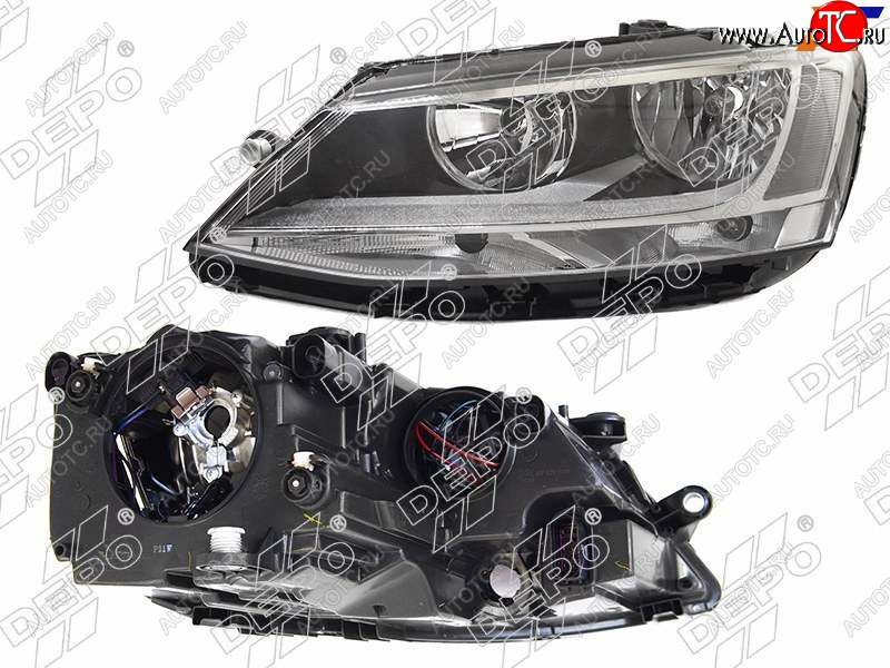 12 699 р. Фара Volkswagen Jetta 10-14 (Спереди Слева) DEPO 441-11G6LMLDEM2  с доставкой в г. Вологда